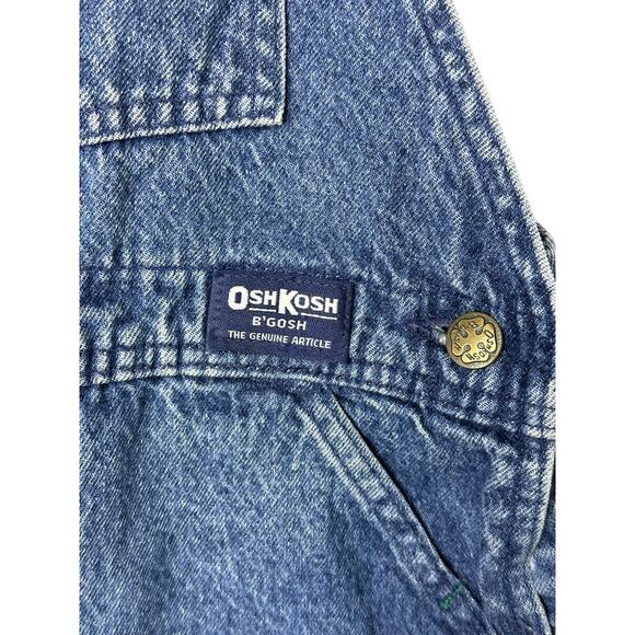 Vintage OshKosh B'Gosh Lined Denim Cuffed Overalls Size 3T 100% Cotton USA - Picture 5 of 14